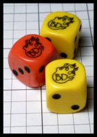 Dice : Dice - 6D - Flaming BD dice - Ebay Nov 2014